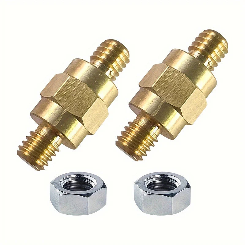 Heavy-duty Brass Battery Terminal Connectors 3/8-16 Threaded Seamless Installation for Assorted Car Series Safe Connection Peaceful Pleasures Health and Wellness 1set 4pcs