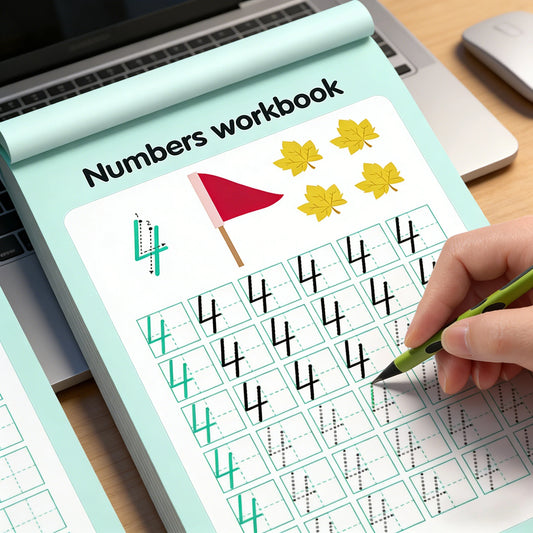 32 Pages Numbers Tracing Workbook 0-100 Kids Ages 3-5 Preschool Math Peaceful Pleasures Health and Wellness