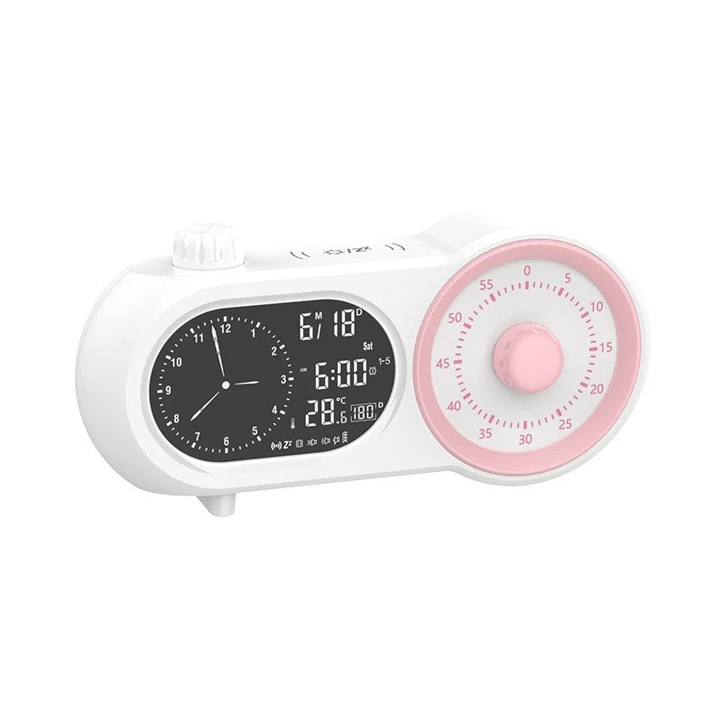 Silent LED Alarm Clock with Temperature Display | Bedside Desk