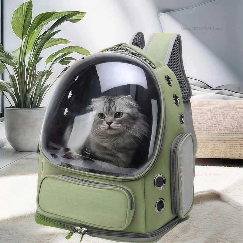 2026 New Transparent Pet Carrier Backpack Outdoor Travel Backpack for Cats Small Dogs Breathable Cat Carrying Bag Pet Supplies Peaceful Pleasures Health and Wellness