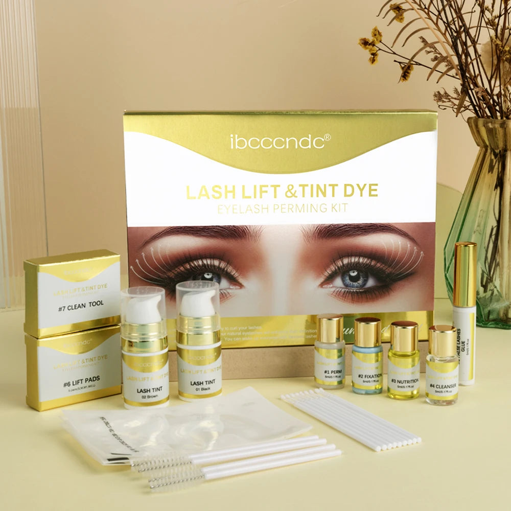 Semi-permanent Brow or Lash Lift and Tint Kit Professional Brow Lamination Eyelash Lifting Perming Lashes Dye Eyes Makeup Peaceful Pleasures Health and Wellness