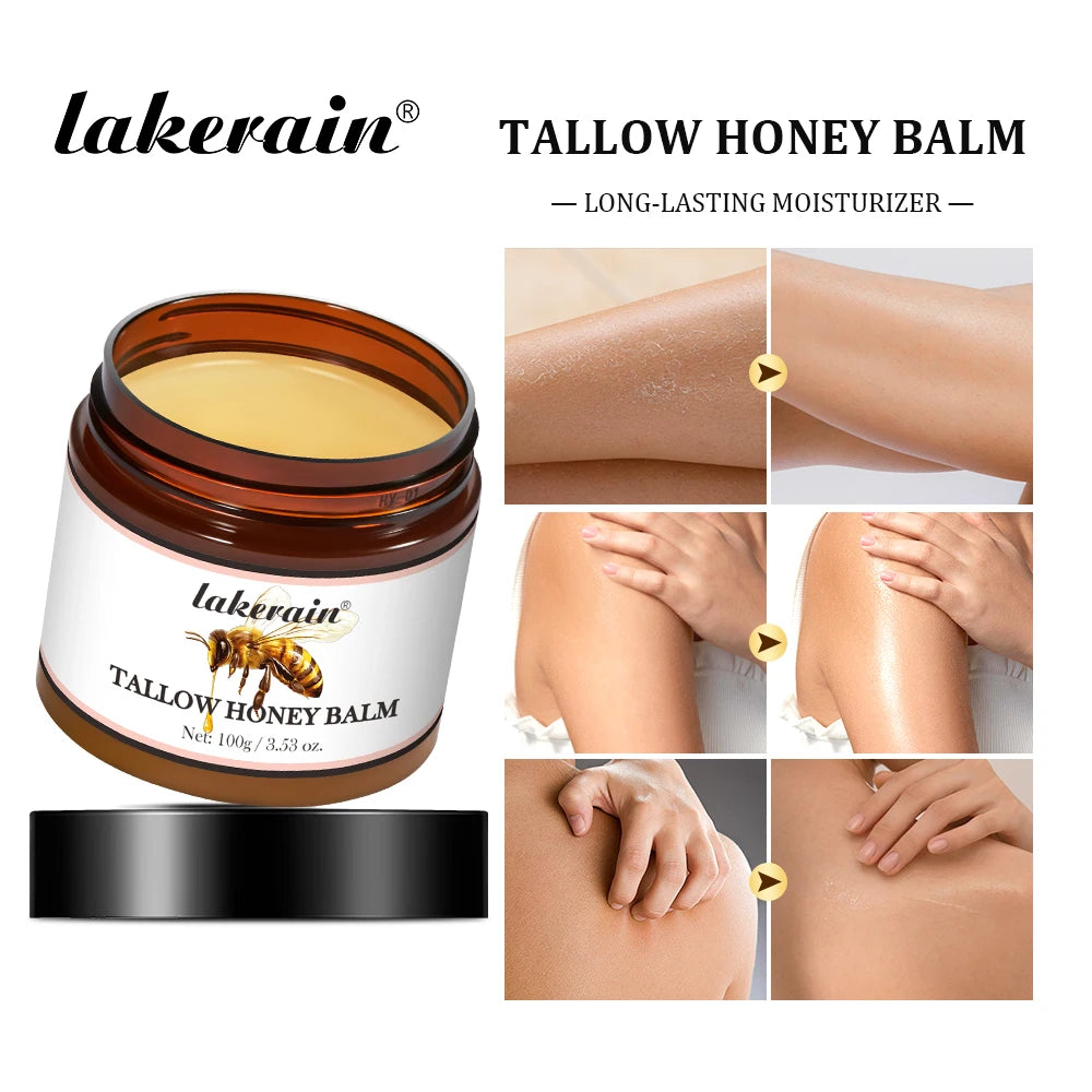 Tallow Honey Balm Specifically For Dryness And Itchiness Skin Moisturizing Beef Tallow Face Cream Body Lotion Face Cream Care Peaceful Pleasures Health and Wellness