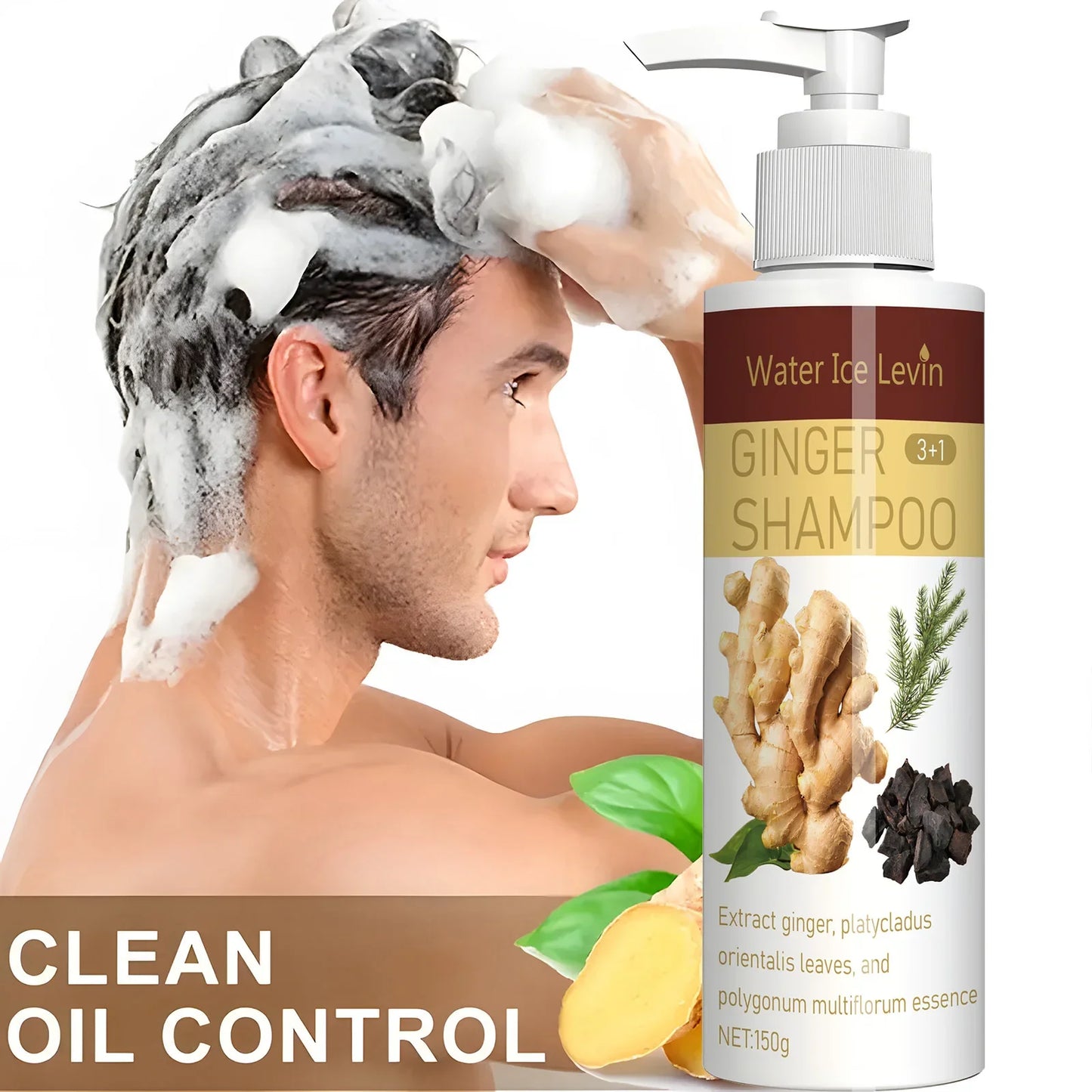 Ginger Regrowth Shampoo – Oil Control, Dandruff & Scalp Repair