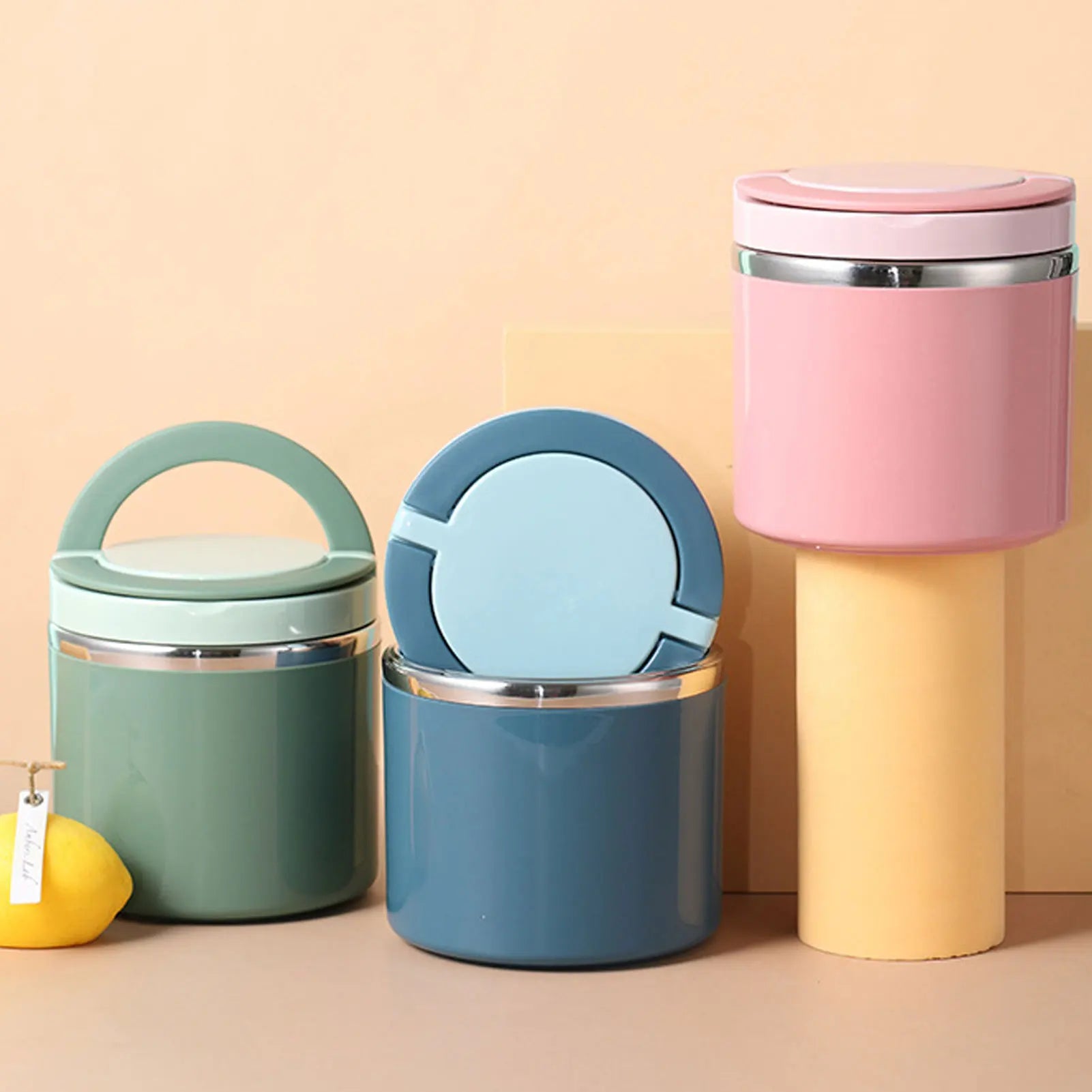 Lunch Box Food Containers Stainless Steel Large Capacity Snack Box Container For Outing Camping Traveling Peaceful Pleasures Health and Wellness