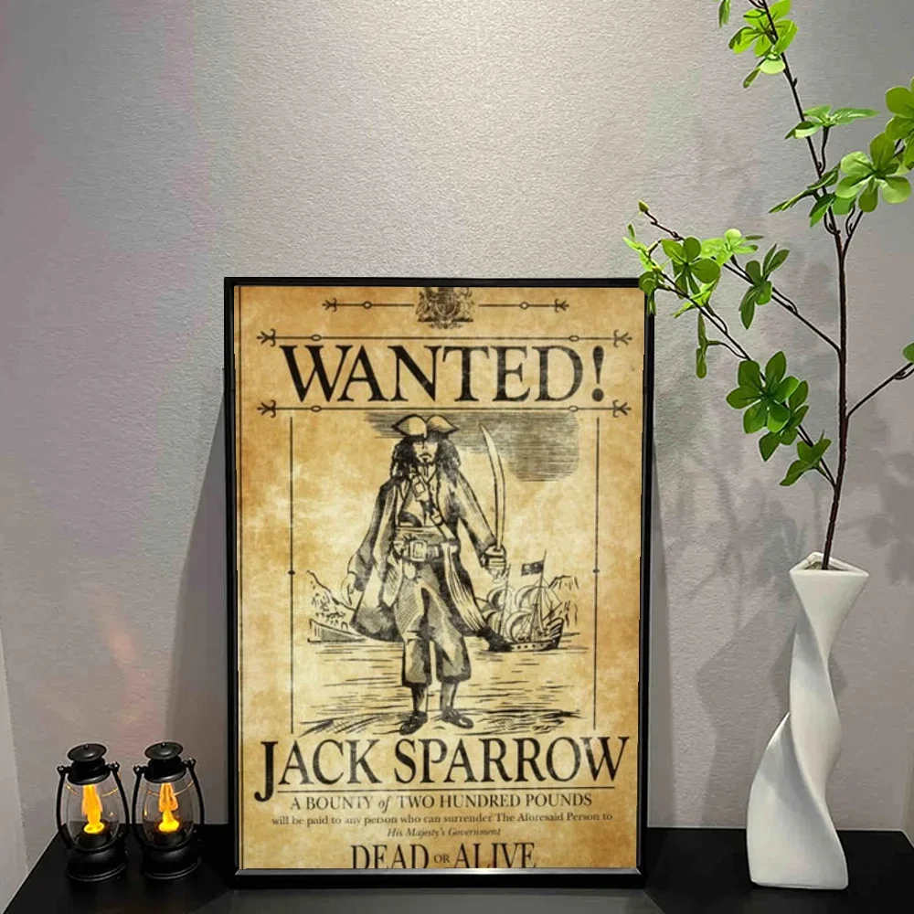 Pirates of the Caribbean Canvas Wall Art Poster – Unframed