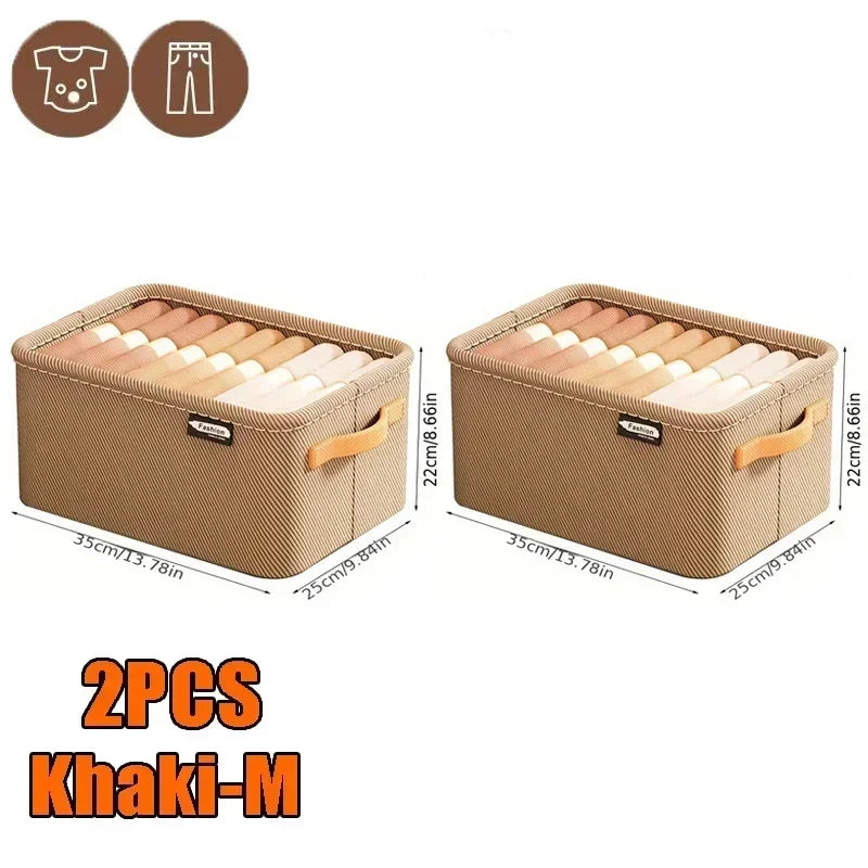 Foldable Clothes Storage Box – Wardrobe & Drawer Organizer