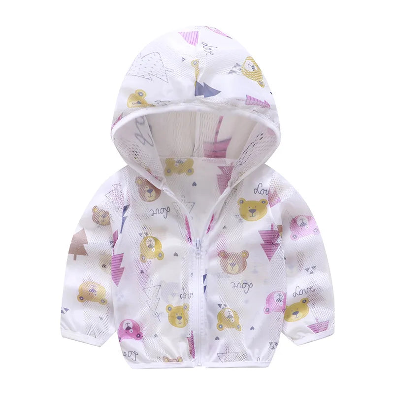 Kids Hooded Sun Protection Jacket | Baby Boys & Girls Ages 1–3