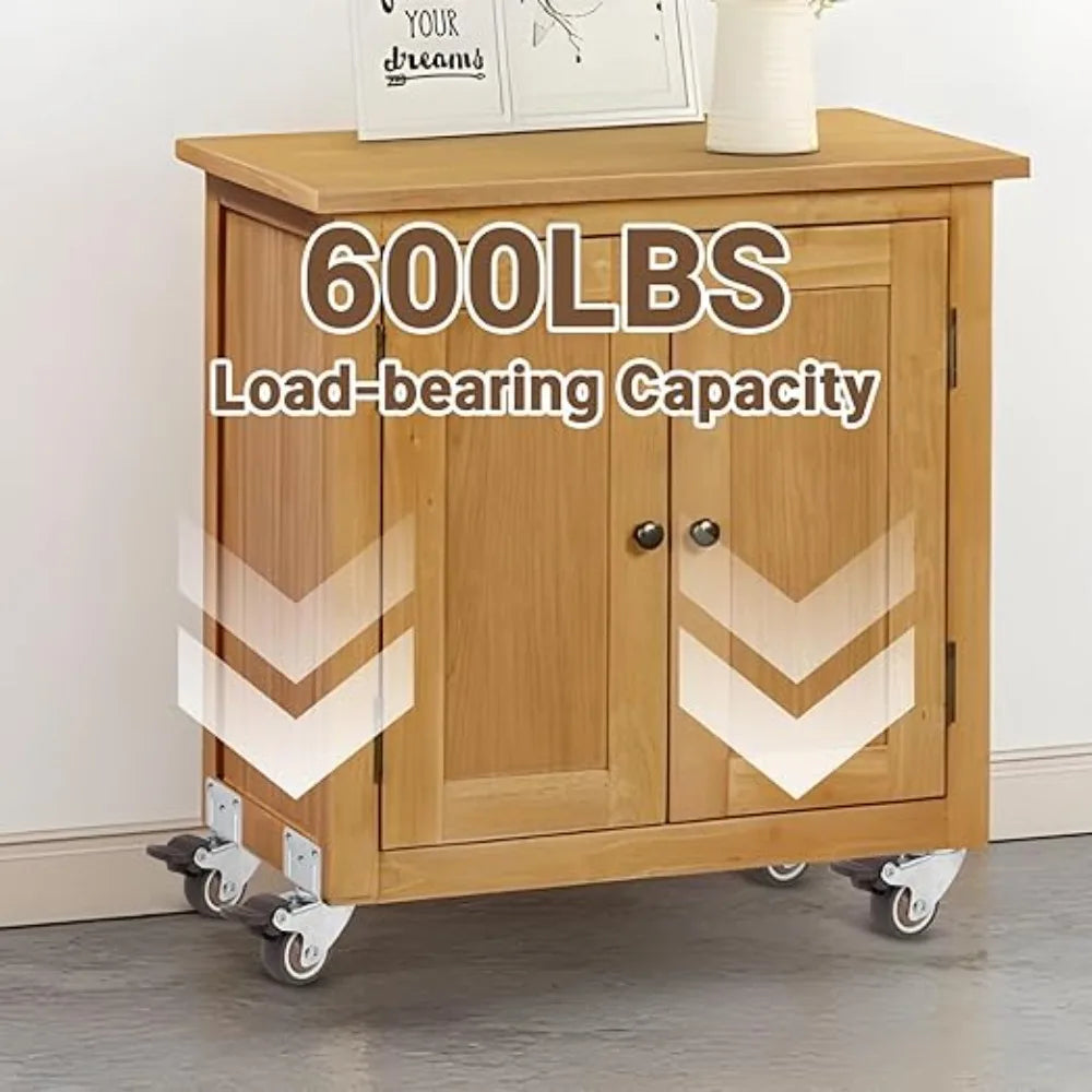Soft Rubber Swivel Caster Wheels 1–2 Inch | Furniture & Trolleys