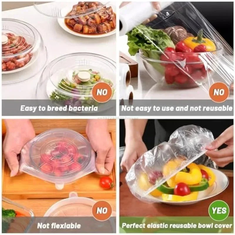 Elastic Food Covers – Reusable HDPE Bowl & Plate Lids (50–1000 pcs)