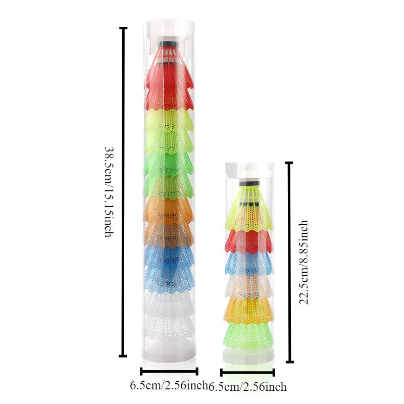 6-Pack Colorful Badminton Shuttlecocks | Foam Plastic Training Birdies Badminton Shuttlecocks Peaceful Pleasures Health and Wellness