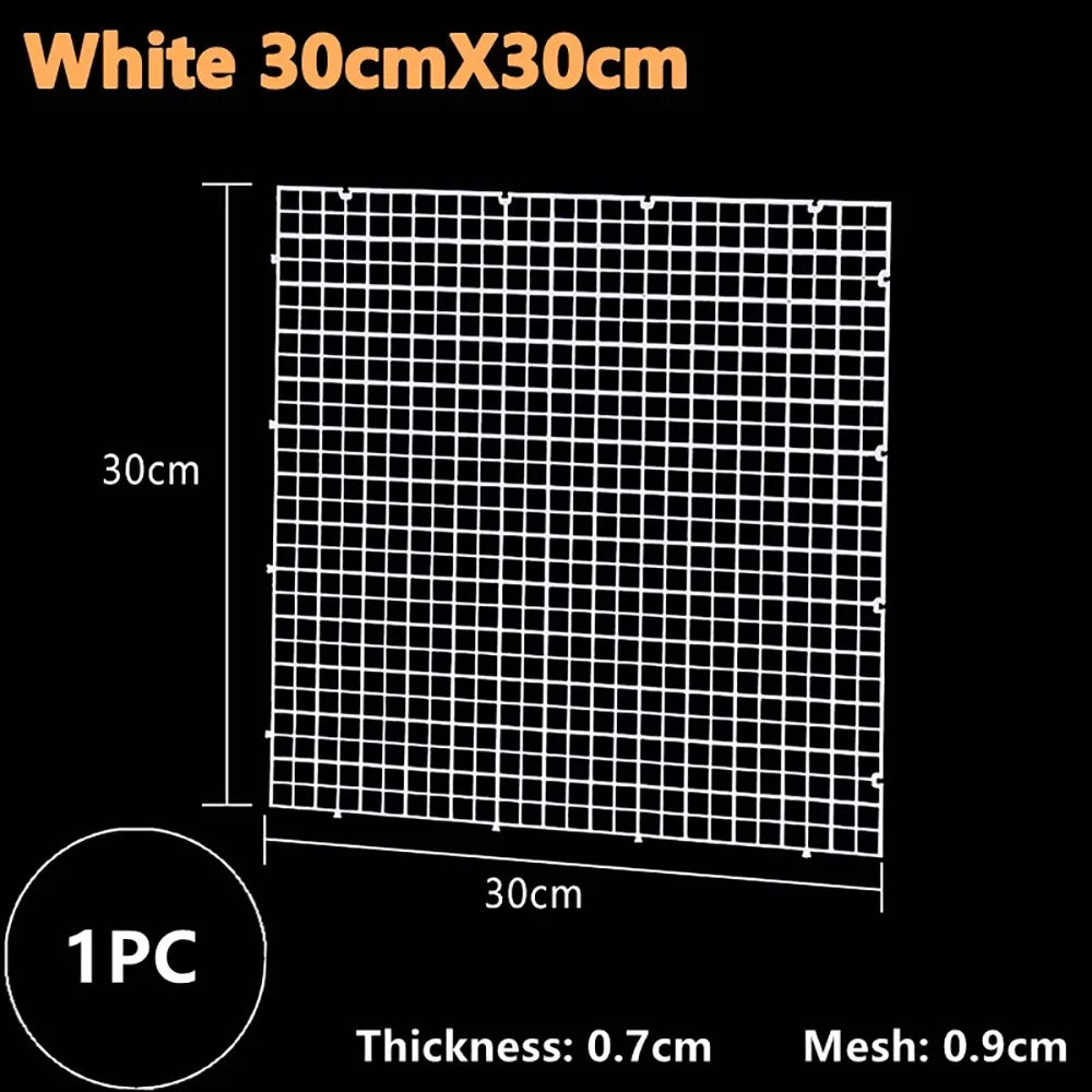 1Pcs Multifunctional Isolation Grid Board 30x30cm Black White Undergravel Bottom Plate Tray Plastic Seperator Divider Board Net Peaceful Pleasures Health and Wellness White 30x30cm