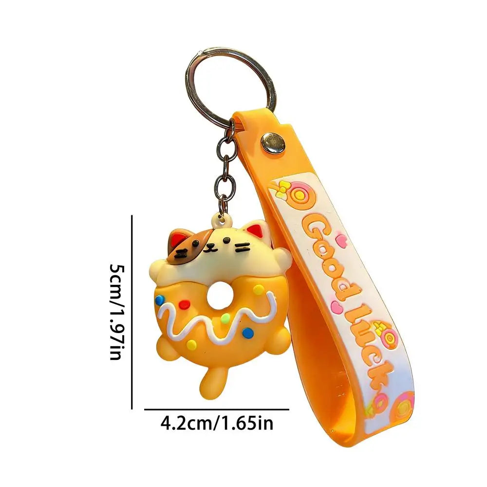 Cute Donut Animal Keychains – Bag Charms for Women & Teens