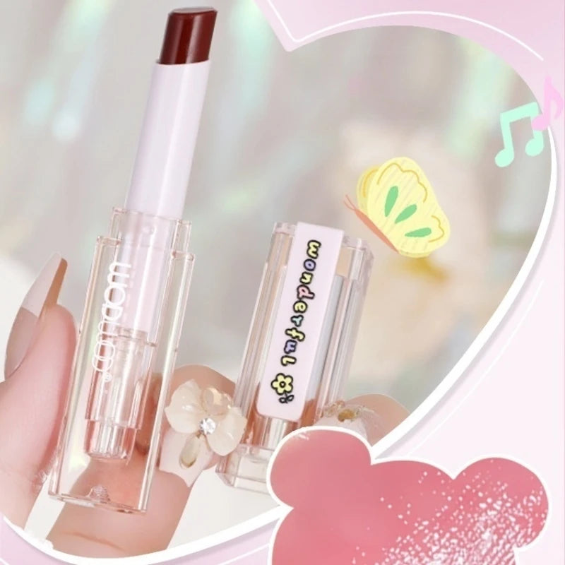 2pcs 03# Color-Changing Lip Balm Gifts for Women Moisturizing and Hydrating Lip Primer Gradient Lipstick Peaceful Pleasures Health and Wellness