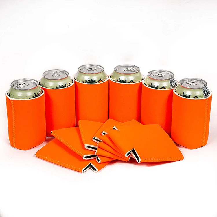 Cooler Sleeves Bulk Sublimation Insulated Foam Beer Collapsible Plain