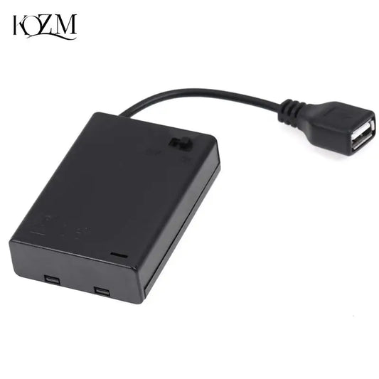 3×AA Battery Holder Box USB Power Supply for LED Strip Lights Battery Holder Box Oasis Select Default Title