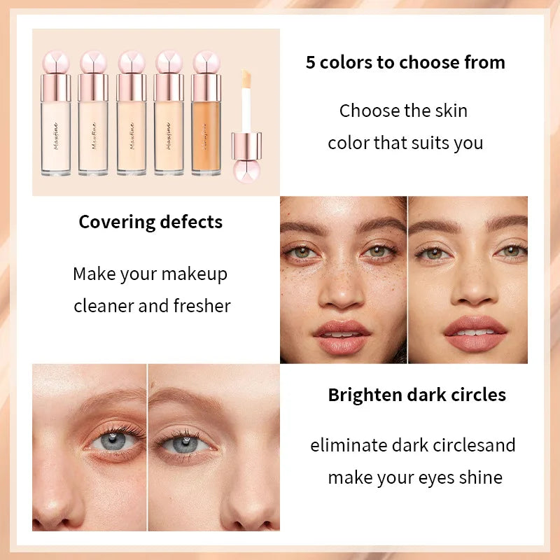 Concealer with Pore Blurring Moisturizing Oil Control Long Lasting Sweat Resistant Non Transfer for Covering Facial Blemishes Peaceful Pleasures Health and Wellness
