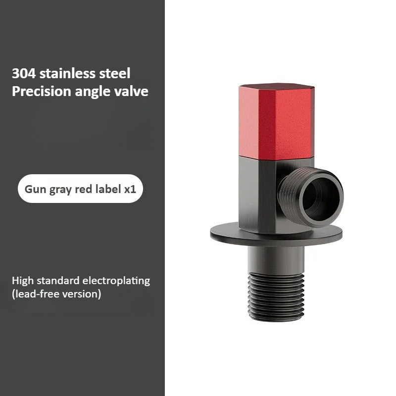 Brass Angle Valve – Hot & Cold Threaded Bathroom Shutoff Valve