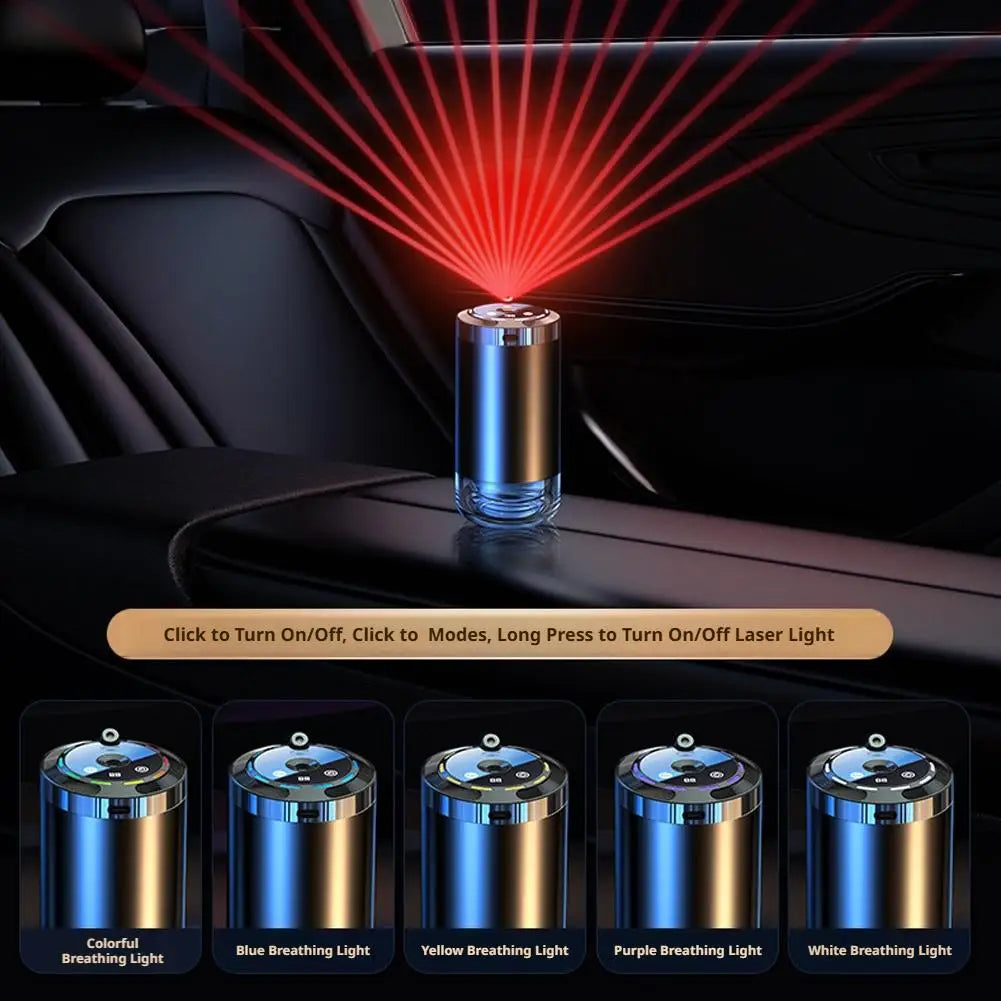 Multi-mode Adjustment Intelligent Car Aromatherapy Machine Starry Sky Projection Nano-atomization Remove Odor Cologne Humidifier Peaceful Pleasures Health and Wellness