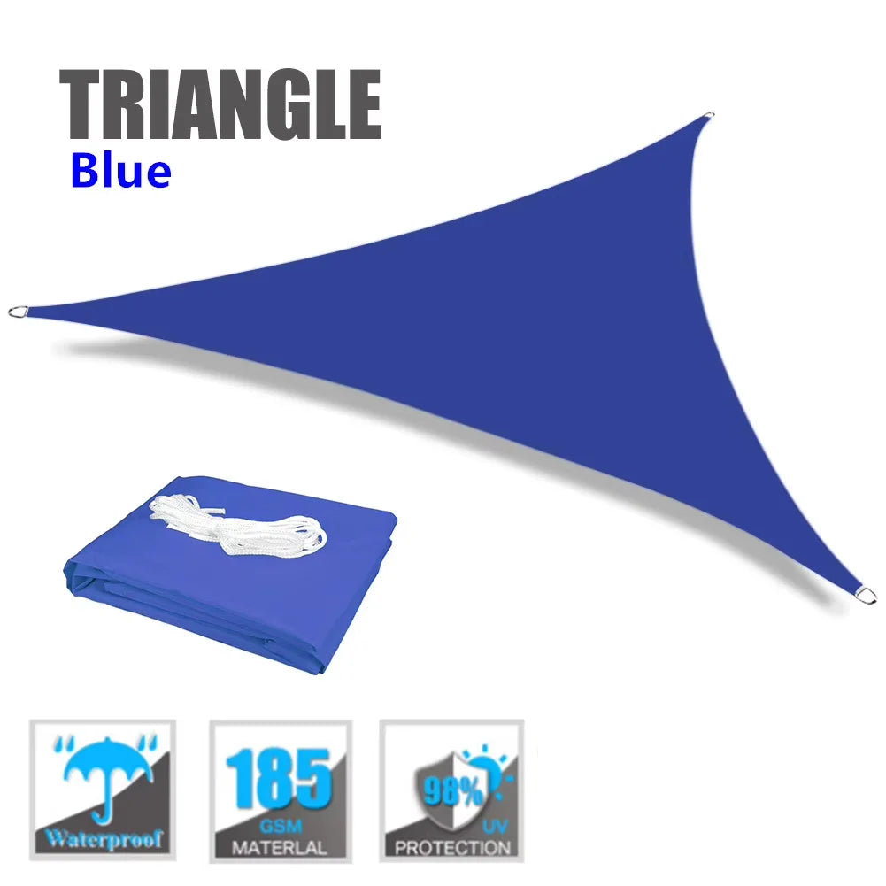 Triangle Sun Shade Sail – 98% UV Block Waterproof Canopy