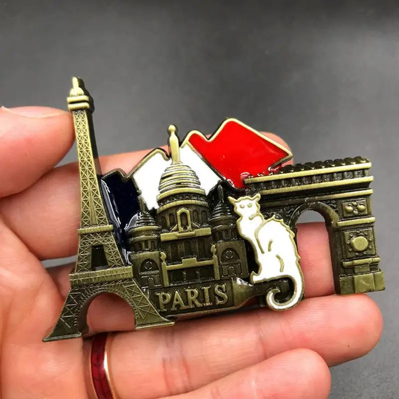 Paris 3D Metal Fridge Magnet | French Souvenir & Home Decor