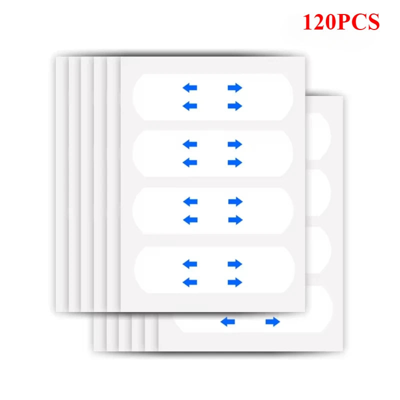 40-120PCS V-Shape Face Wrinkle Sagging Skin Adhesive Tape Lifting Face Stickers Invisible Transparent Thin Face Patche Lift Tool Peaceful Pleasures Health and Wellness 120 pcs stickers