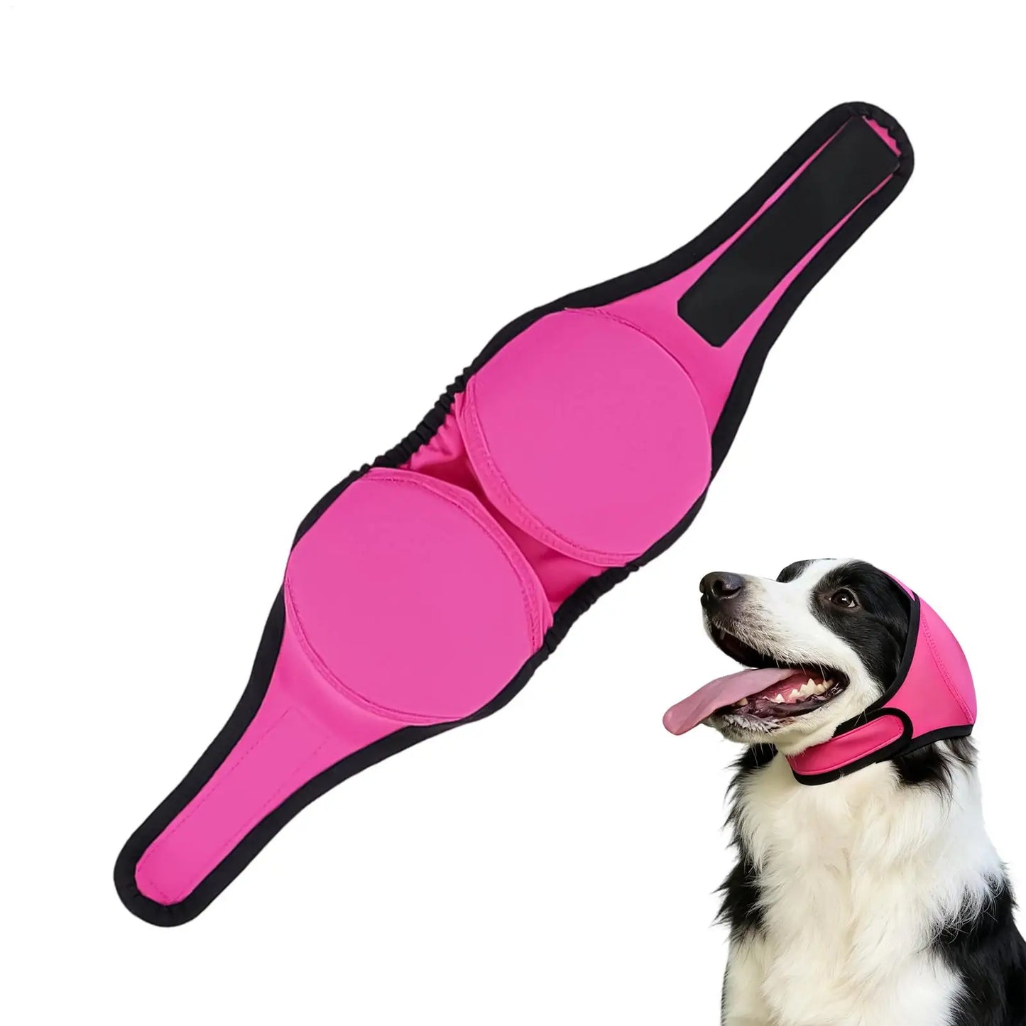 Adjustable Dog Earmuffs – Calming Noise-Reducing Head Wrap