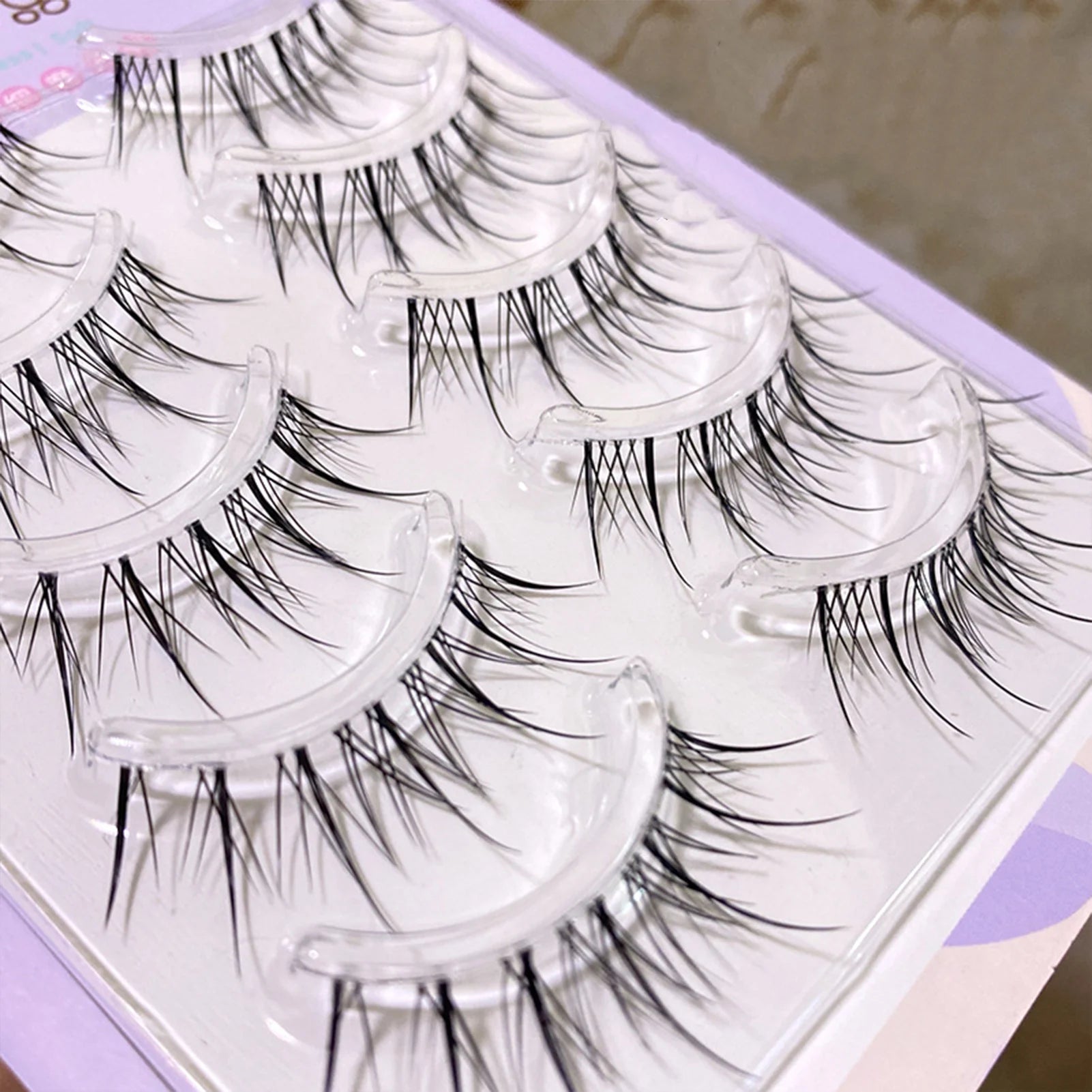 5 Pairs Sunflower Wispy False Eyelashes – Anime Manga Lashes False Eyelashes Peaceful Pleasures Health and Wellness