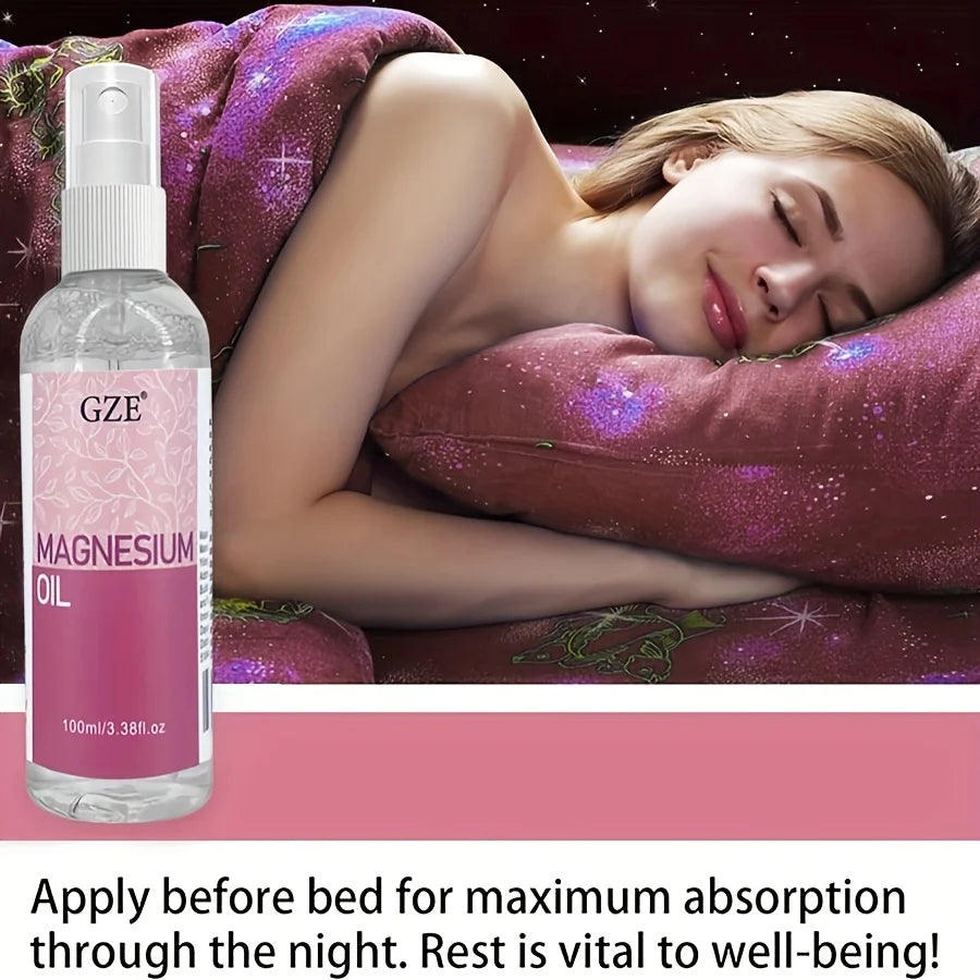 GZE Magnesium Oil Spray | Deodorant, Sleep & Skin – Less Itchy