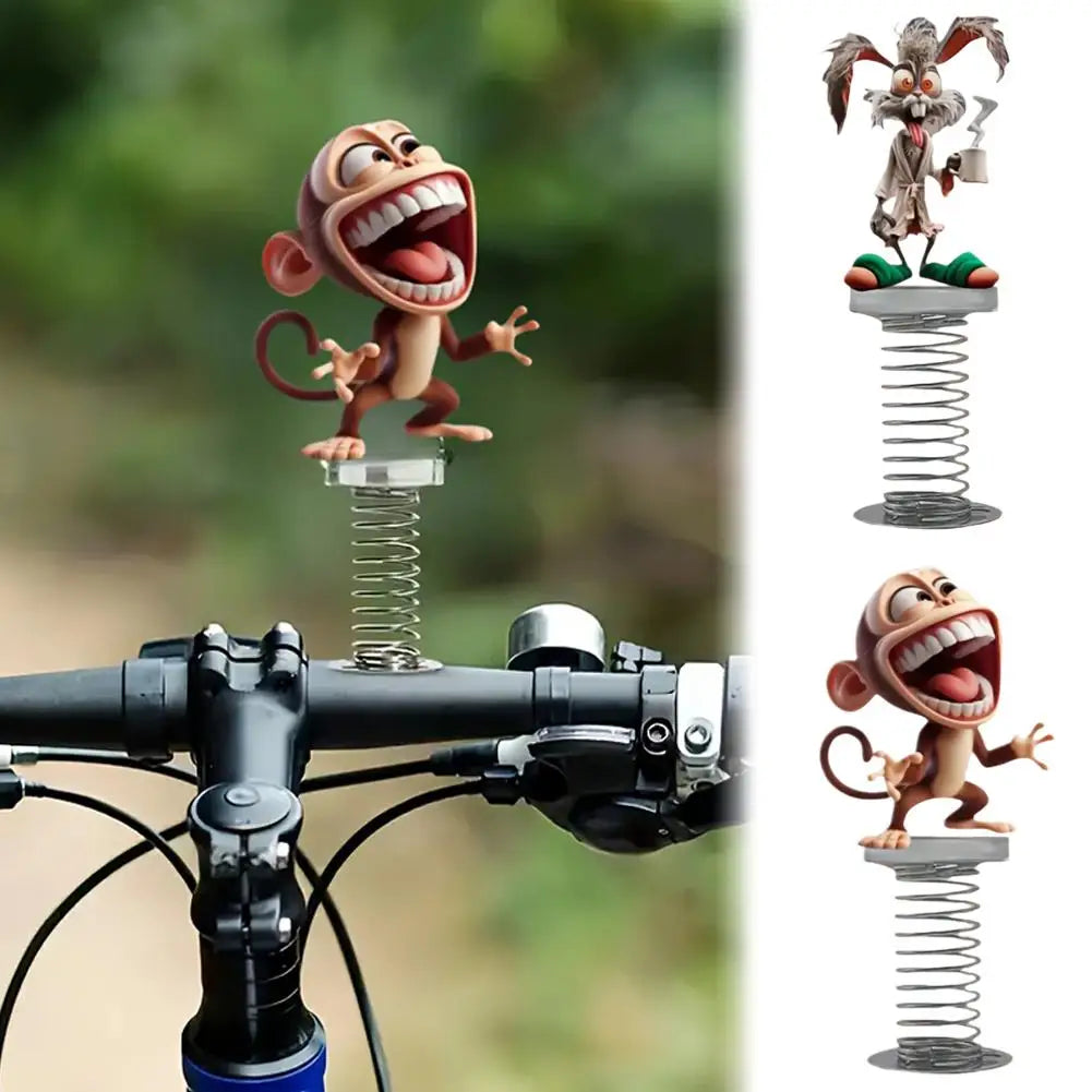 Big Mouth Monkey Acrylic Car Ornament Spring Shake Ornament For Bicycle Car Center Console Desktop Decorati O4O6 Peaceful Pleasures Health and Wellness
