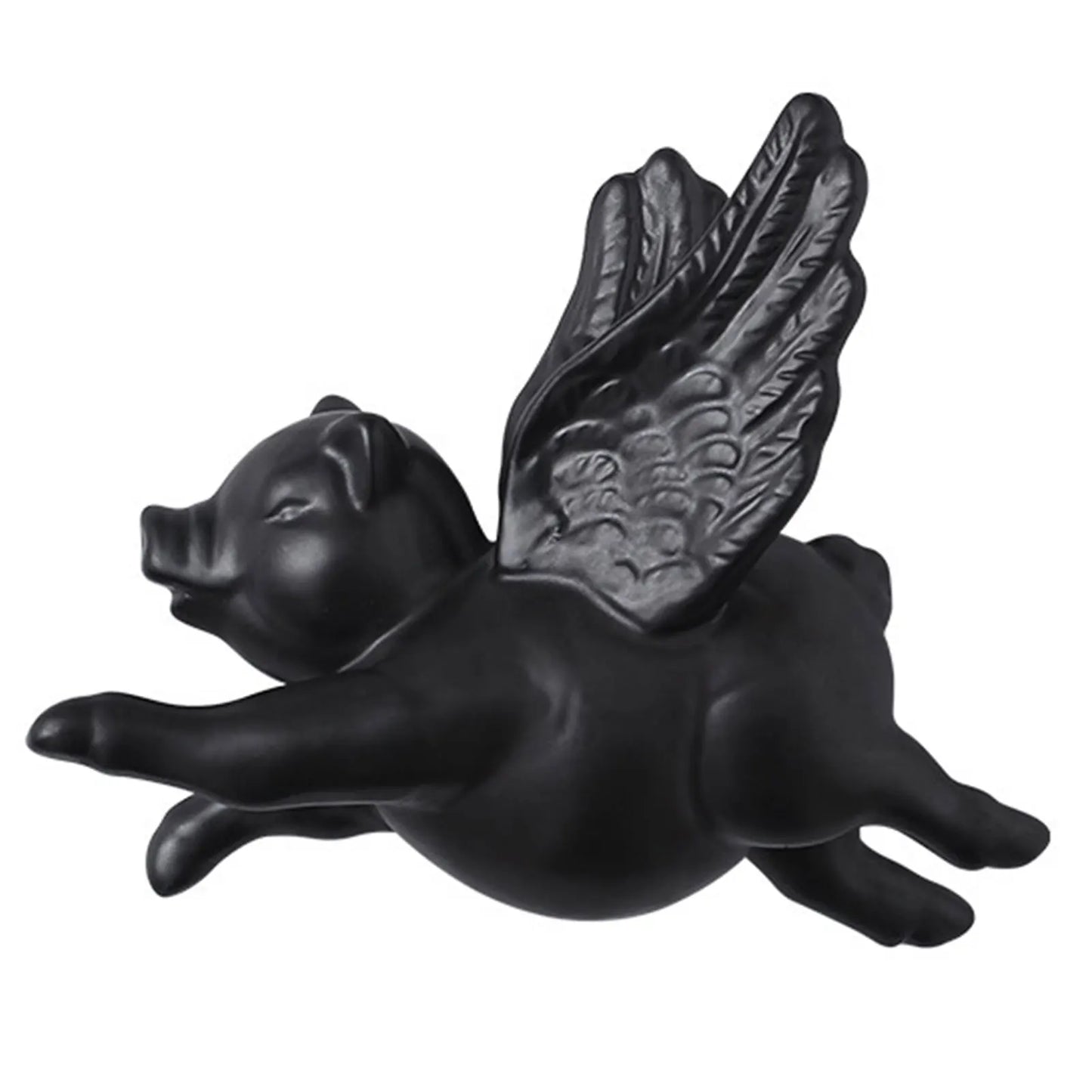 Ceramic Flying Pig Wall Decor | 3D Nordic Hanging Ornament