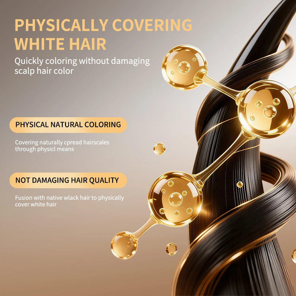 2in1 Hair Dye Stick with Comb Waterproof Sweat Proof Black Brown Coffee Long Lasting Temporary Hair Coloring Hairline Pen Peaceful Pleasures Health and Wellness