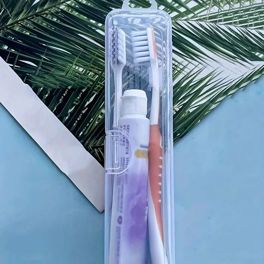 Transparent Travel Toothbrush & Toothpaste Organizer Case Toothbrush Travel Case Oasis Select Default Title