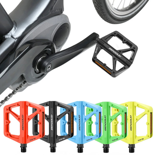 Ultralight Nylon Bike Pedals with Reflector – Double DU Bearing Peaceful Pleasures Health and Wellness