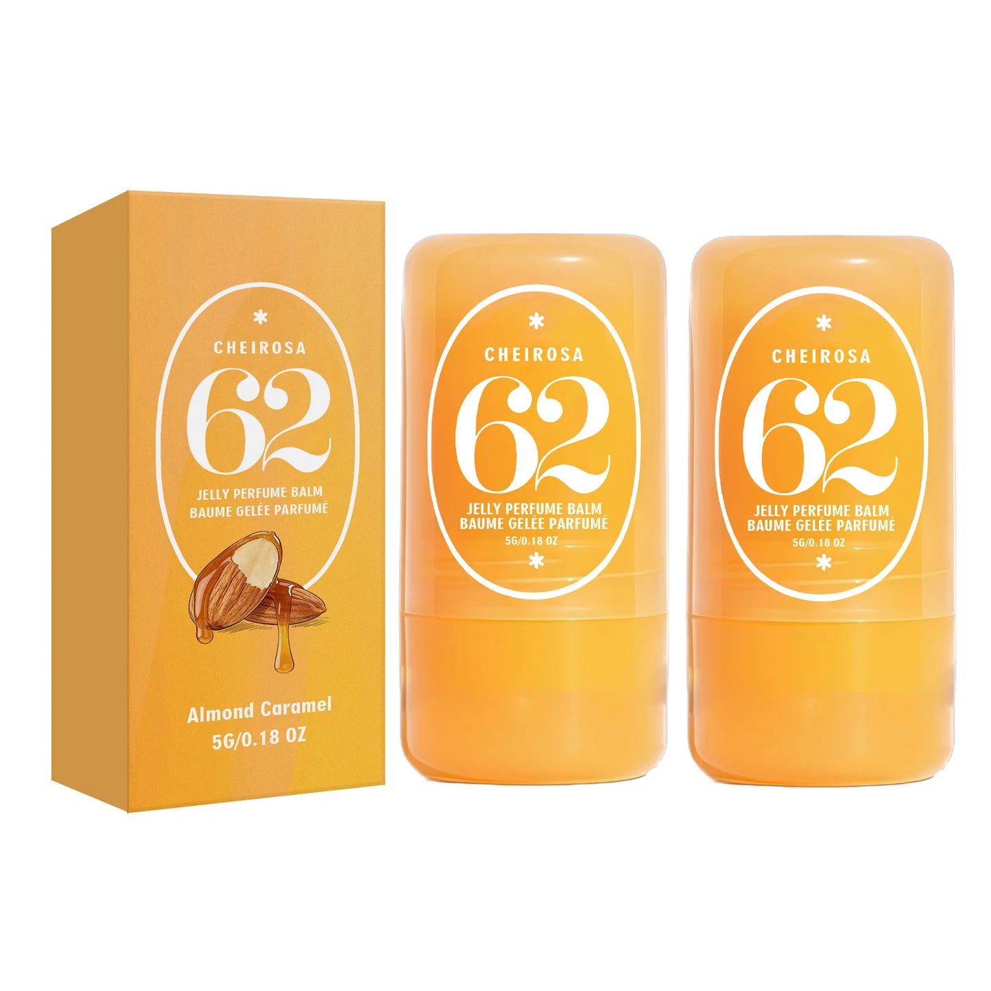 Jelly Perfume Balm | Amber Vanilla, Almond Caramel & Lychee