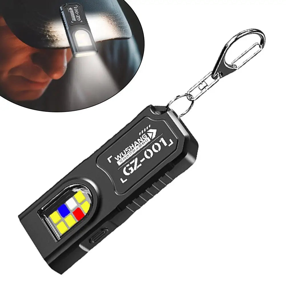 Mini Rechargeable Keychain Flashlight | Magnetic Clip-On EDC Torch