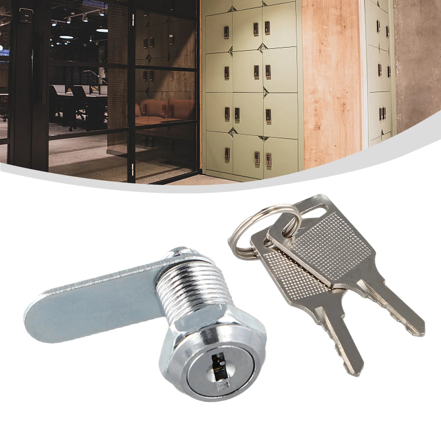 Aluminum Alloy Drawer Lock Cabinet Mailbox Filing Furniture Key
