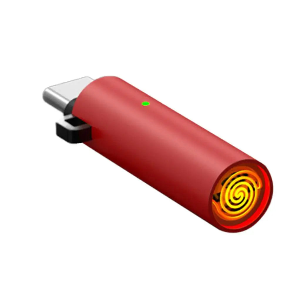 USB-C Flameless Mini Lighter | Blow-to-Ignite & Auto Shut-Off