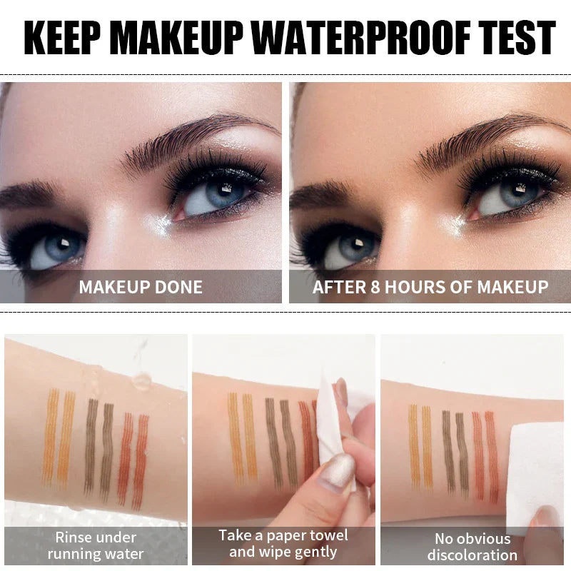 QIC 4-Tip Waterproof Eyebrow Pencil – Long-Lasting Brow Definer