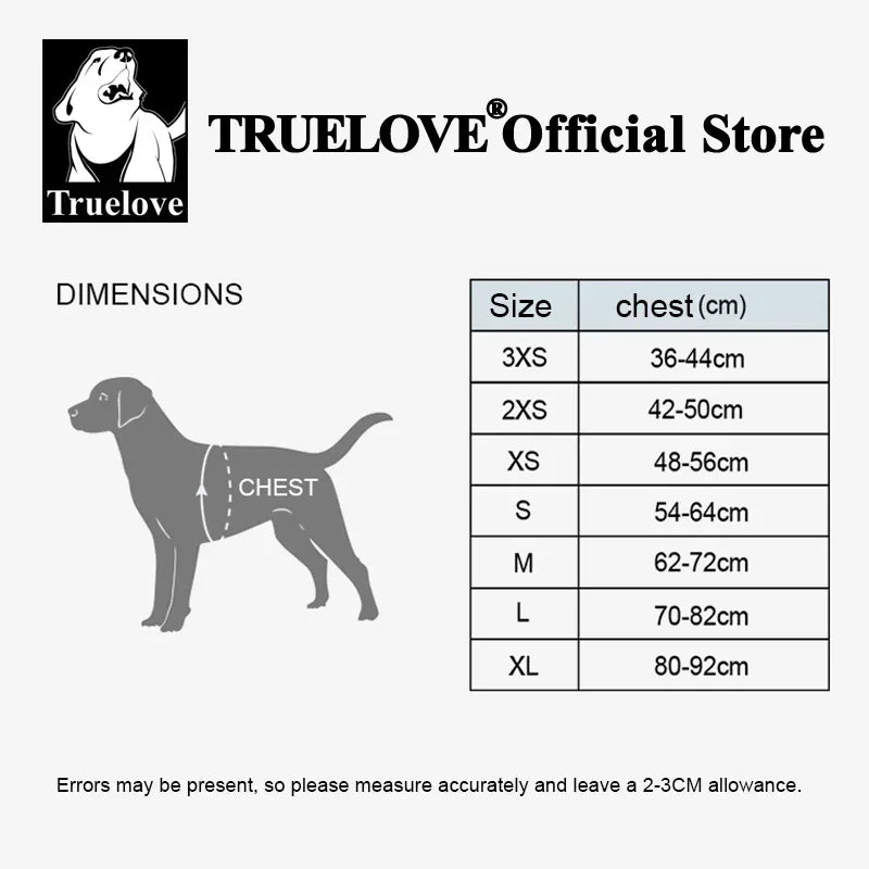 Truelove Floral Printing Mesh Padded Harness for All Breeds Quick Fit Dog Vest Harness Small Medium Large Dogs Outdoor TLH58122 Peaceful Pleasures Health and Wellness