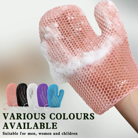 Exfoliating Shower Glove | Honeycomb TPU Antibacterial Bath Mitt Exfoliating Bath Glove Peaceful Pleasures Health and Wellness