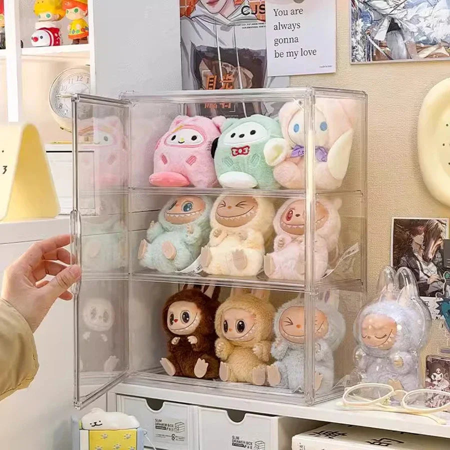 Plush Doll Storage Box Cotton Doll Christmas Doll Display Stand Handmade Blind Box Multi Functional Storage Rack Peaceful Pleasures Health and Wellness
