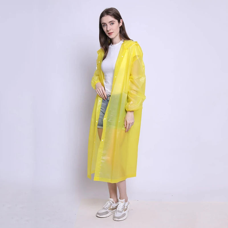 Rainwear Outdoor Hooded Breathable Tourism Concert Raincoat Camping Hiking Hunting Birdwatching Suit Rain Gears Peaceful Pleasures Health and Wellness