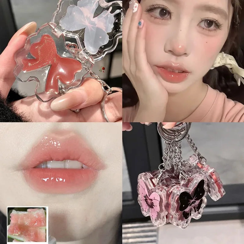 Cappuvini Butterfly Solid Lip Gloss | Watermelon Water Tint