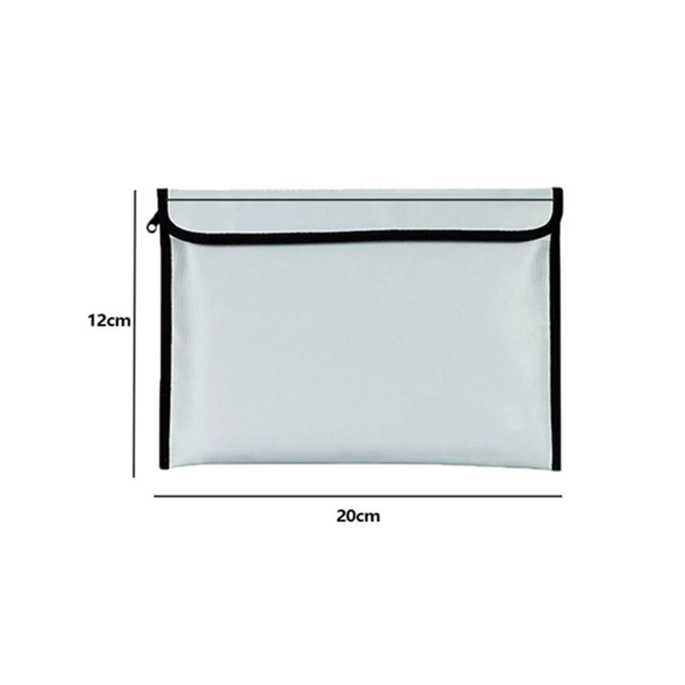 Fireproof Waterproof Document Bag | Zipper Cash Safe Pouch