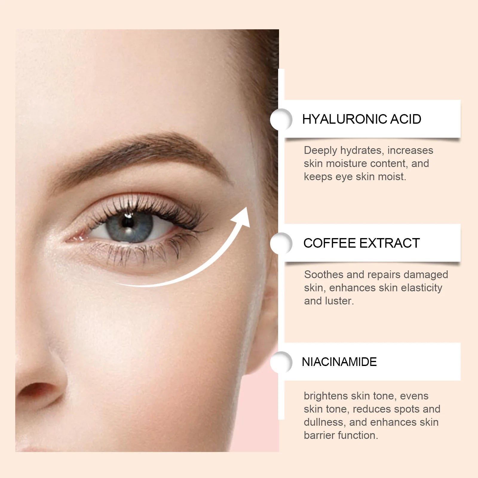 Coffee Eye Mask for Dark Circles and Anti-Aging Peaceful Pleasures Health and Wellness