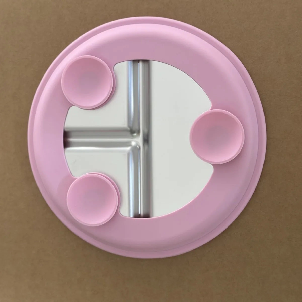Stainless Steel Baby Suction Plate – BPA-Free, Detachable Silicone Suction Base, 9-Inch, Dishwasher Safe