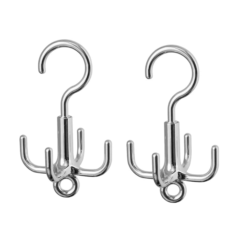 Rotating Claw Hook Hanger for Belts, Ties, Hats & Bags
