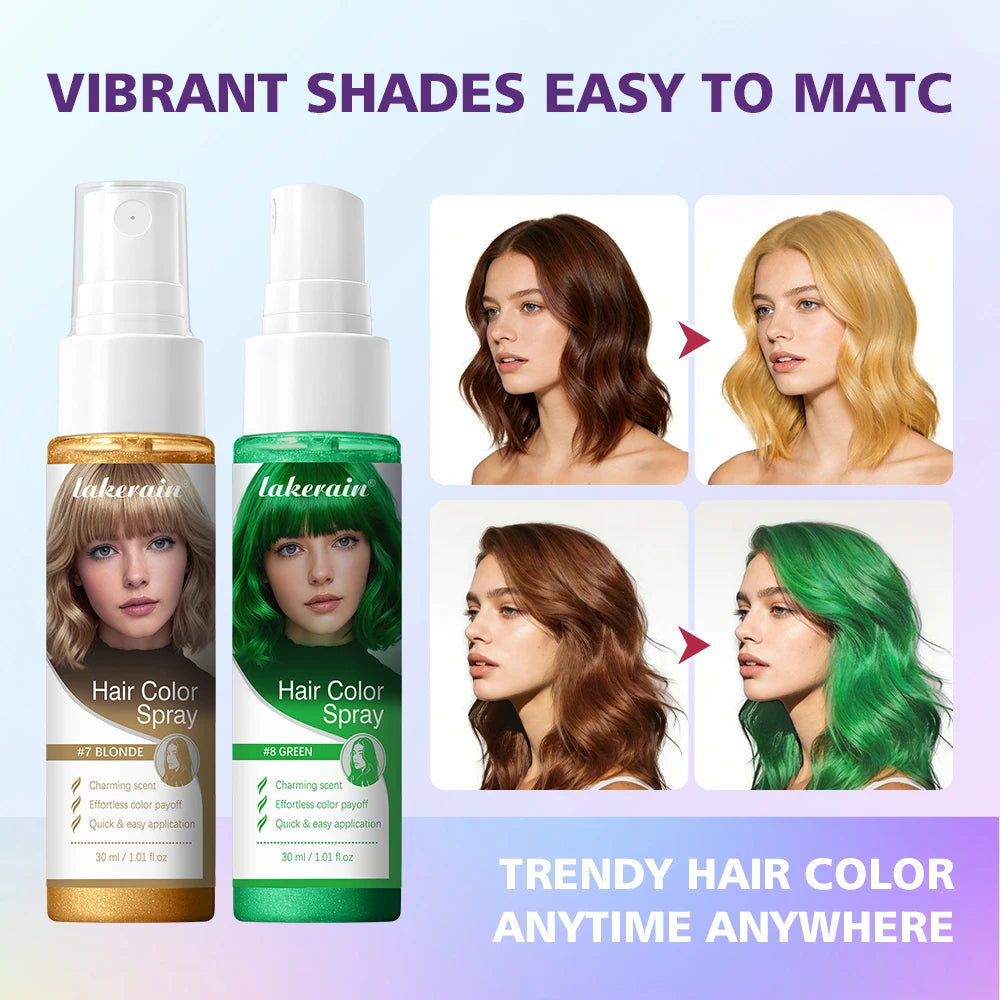 Temporary Hair Color Spray – Washable DIY Party Hair Dye, 8 Colors Peaceful Pleasures Health and Wellness