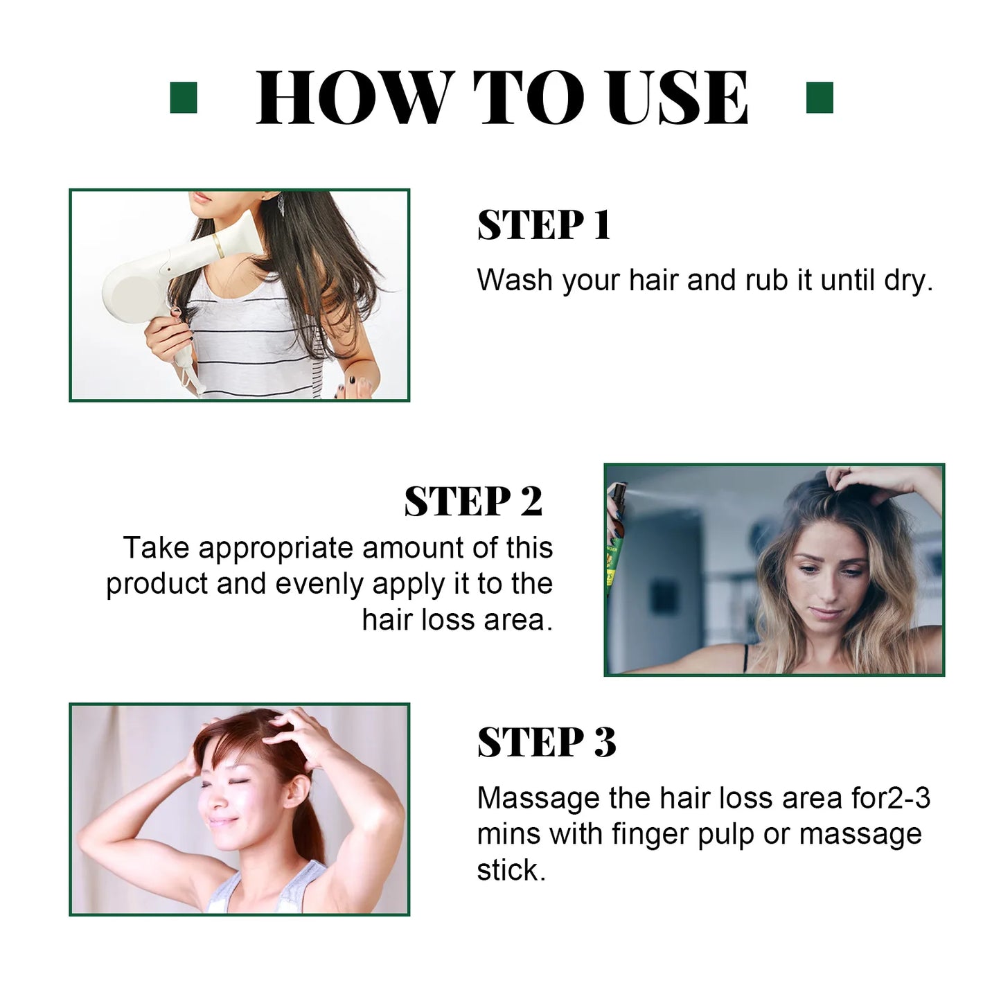 EELHOE Ginger Hair Growth Spray – 7-Day Scalp Serum 50ml