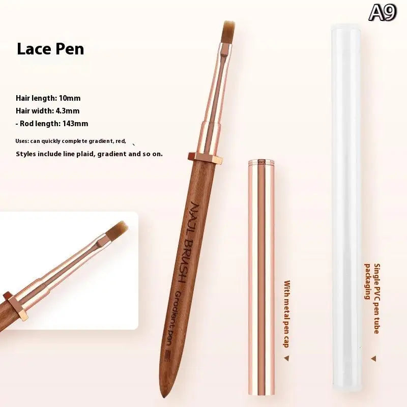 Sandalwood Nail Art Detail Brush – Manicure Painting Pen